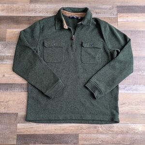 Lands' End, Green Sweatshirt, Men's Large